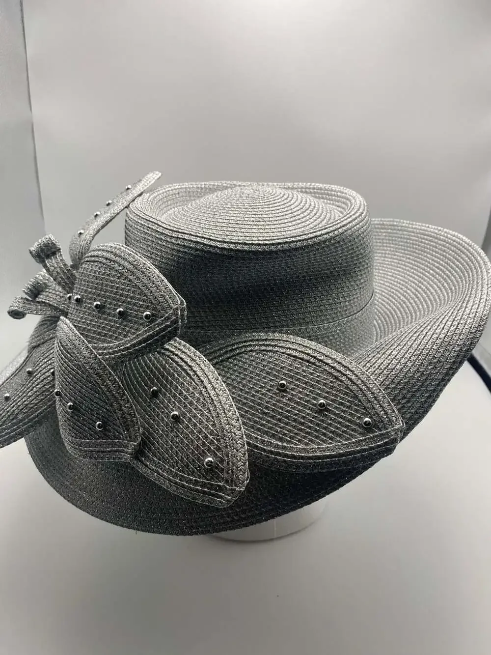 Beautiful Silver Dress / Church Hat by Portofino